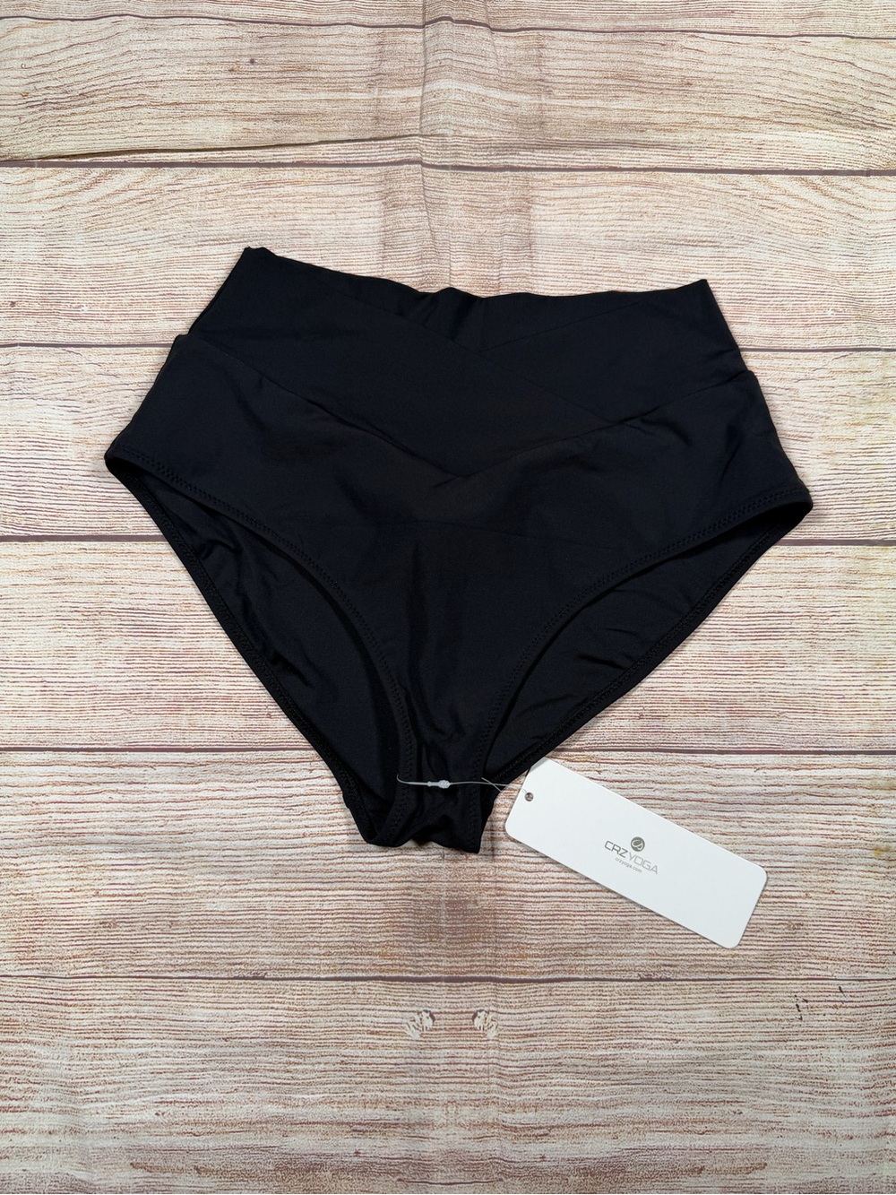 CRZ YOGA NWT Black High-Waist‎ Bikini Bottoms